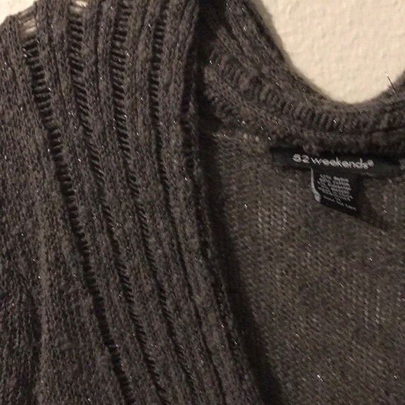 52Weekends Grey/Green Texture Sweater - Picture 3 of 4